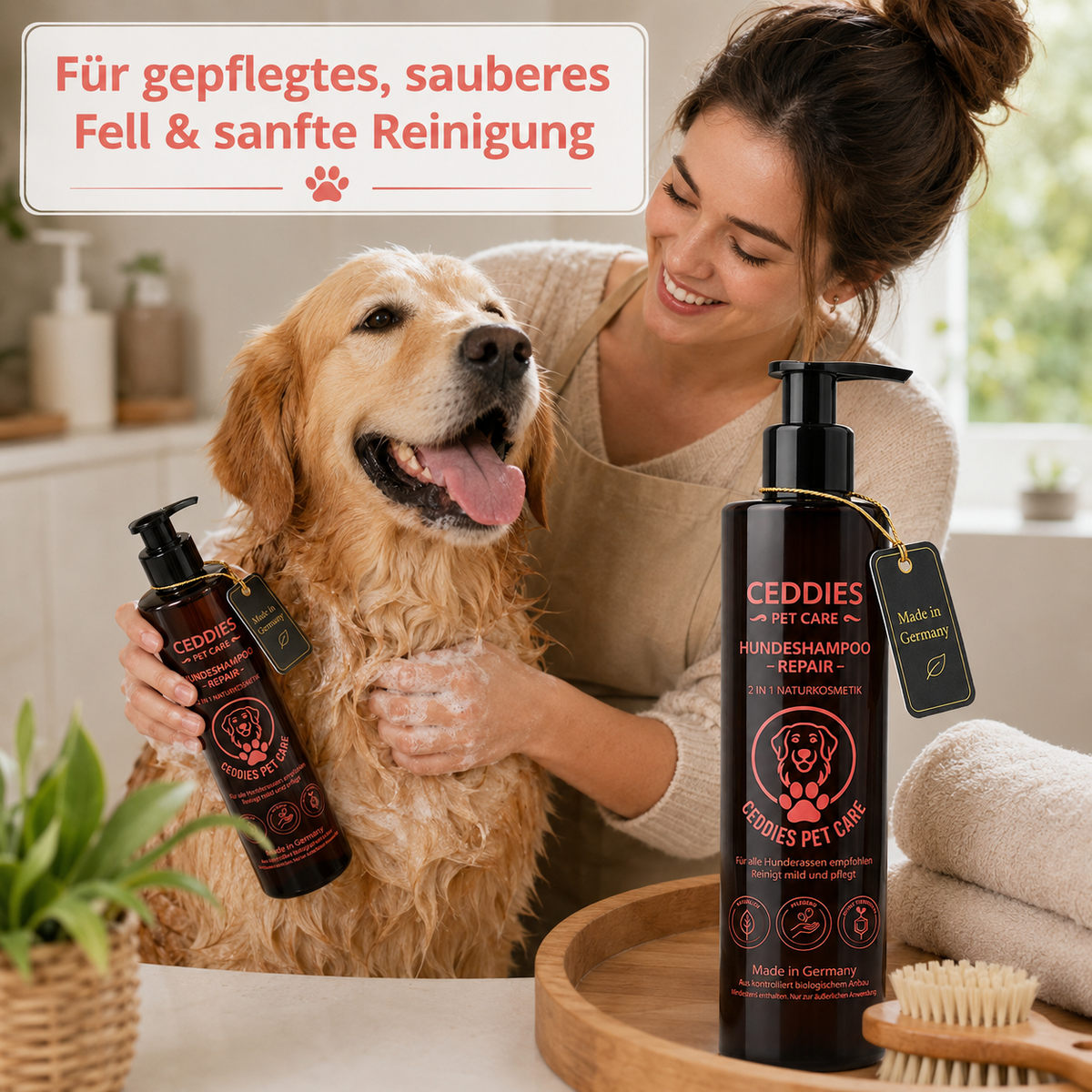Ceddies Pet Care Hundeshampoo Repair – Sanfte Pflege für empfindliche Haut & glänzendes Fell