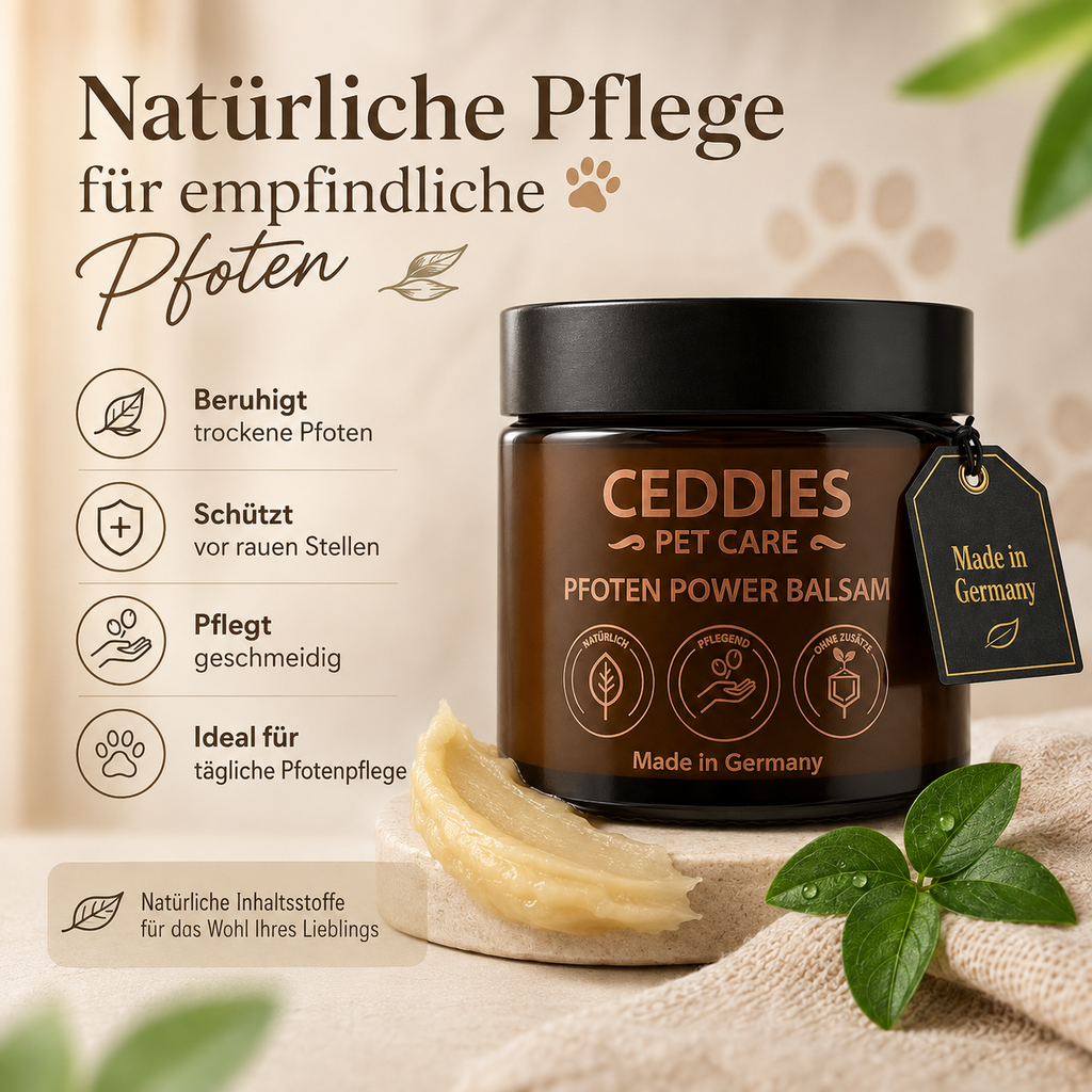 Ceddies Pfoten Power Balsam – Intensive Pflege & Schutz für beanspruchte Hundepfoten