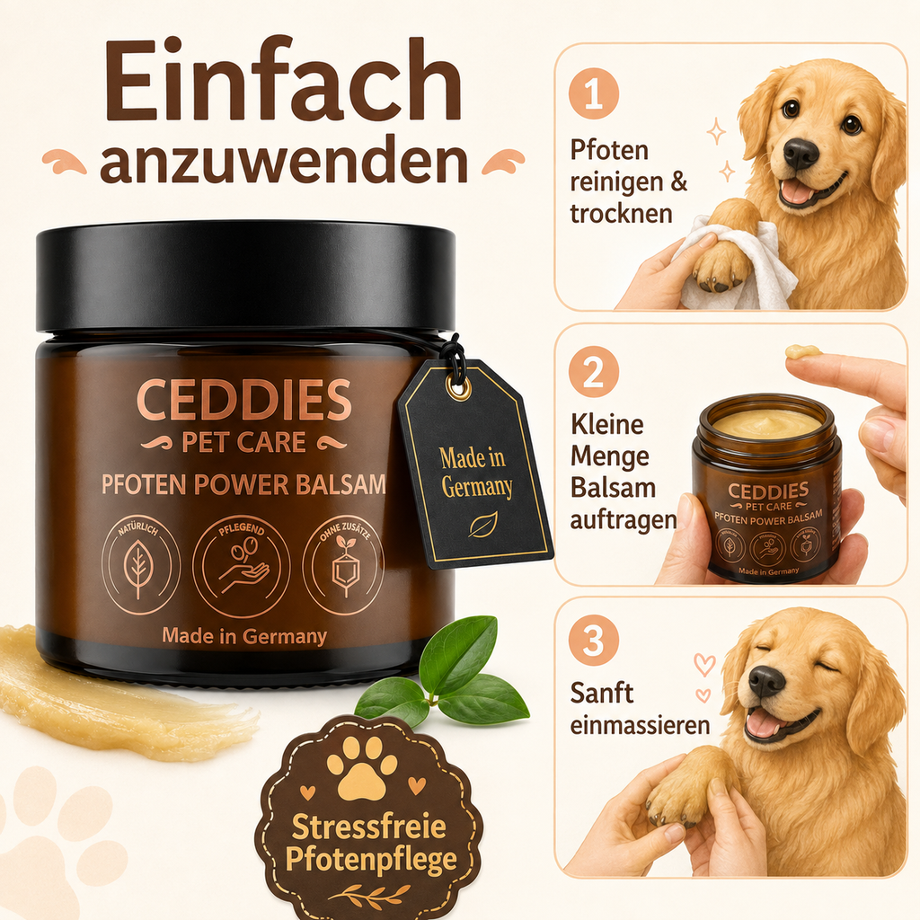 Ceddies Pfoten Power Balsam – Intensive Pflege & Schutz für beanspruchte Hundepfoten